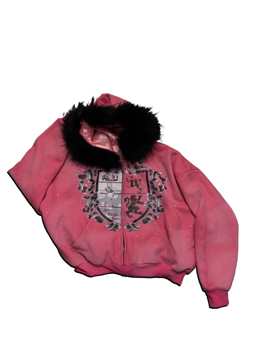 Pink FUR ZIP